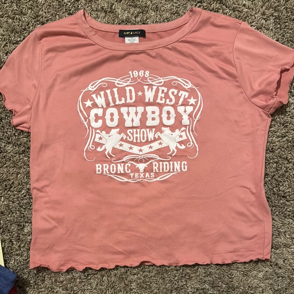 Pink Wild West Crop Top